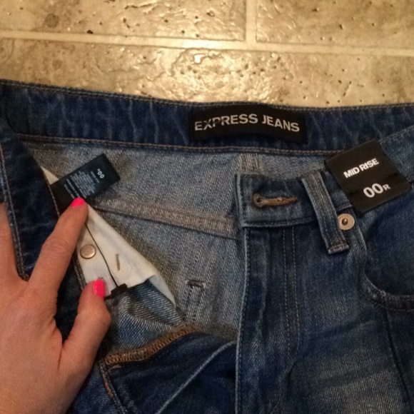NWT Express 00 Regular Cropped Jeans - Picture 5 of 6